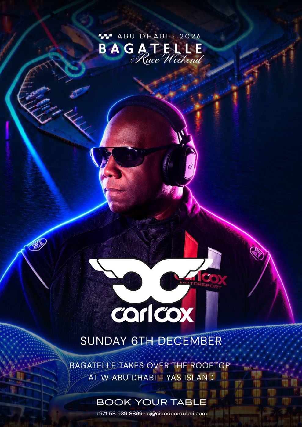 Carl Cox — Sunday 6 December